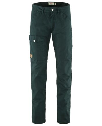 Grøn Fjallraven Mens Greenland Jeans Blå Dark Navy 555 - Fjällräven Jeans  - 7323450643089