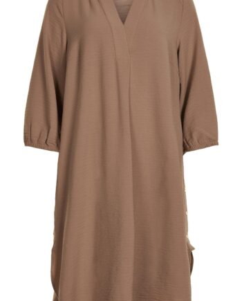 Brun Front Melody Kjole Farve: Cafe Latte Størrelse: Dame - In Front Kjoler  - 5714220194429