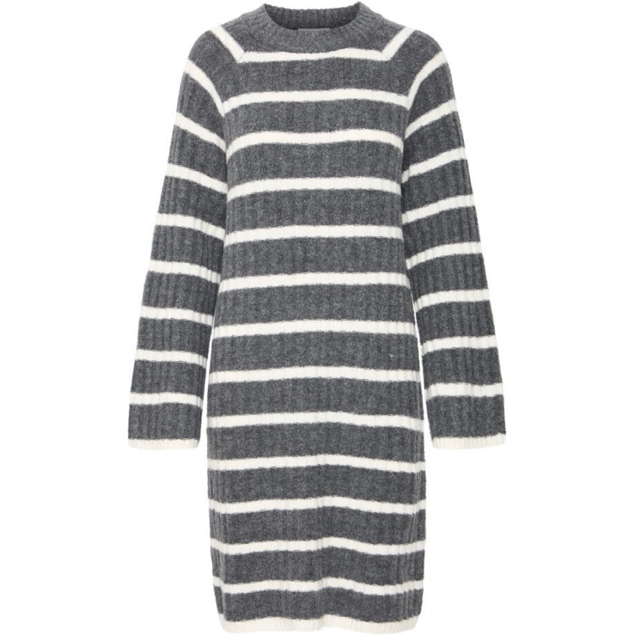 Grå Young Dame Kjole Bymarianne Dark Grey Melange - B.young Kjoler  - 5715573501315