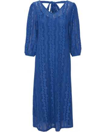 Blå Ichi Dame Kjole Ixbodila French Blue - Ichi Kjoler  - 5715173071904