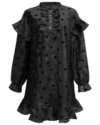 Sort Libert Dame Kjole Tia Black Heart - Liberté Kjoler  - 5707085595043