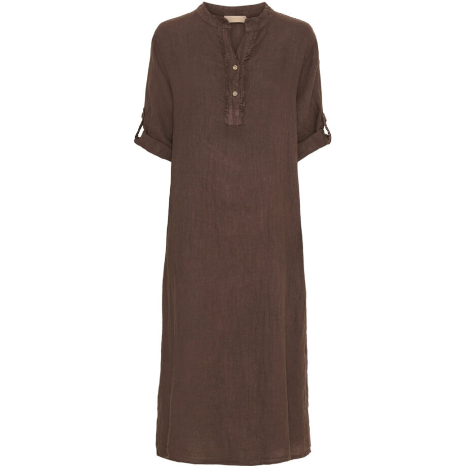 Brun Marta Chateau Dame Kjole 94198 Cold Brown - Kjoler  - 5715406274706