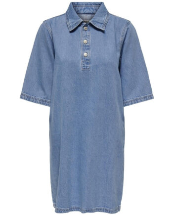 Blå Only Dame Kjole Onlgry Light Blue Denim - Only Kjoler  - 5715607457823