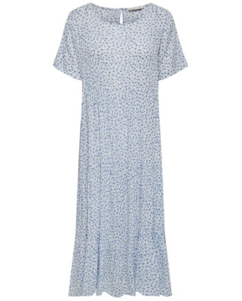 Blå Only Dame Kjole Onlmaya Cloud Dancer Johanne Blue Ditsy - Only Kjoler  - 5715514187271