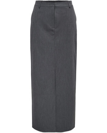 Grå Only Dame Nederdel Onllealys Grey Melange - Only Nederdele  - 5715605109502