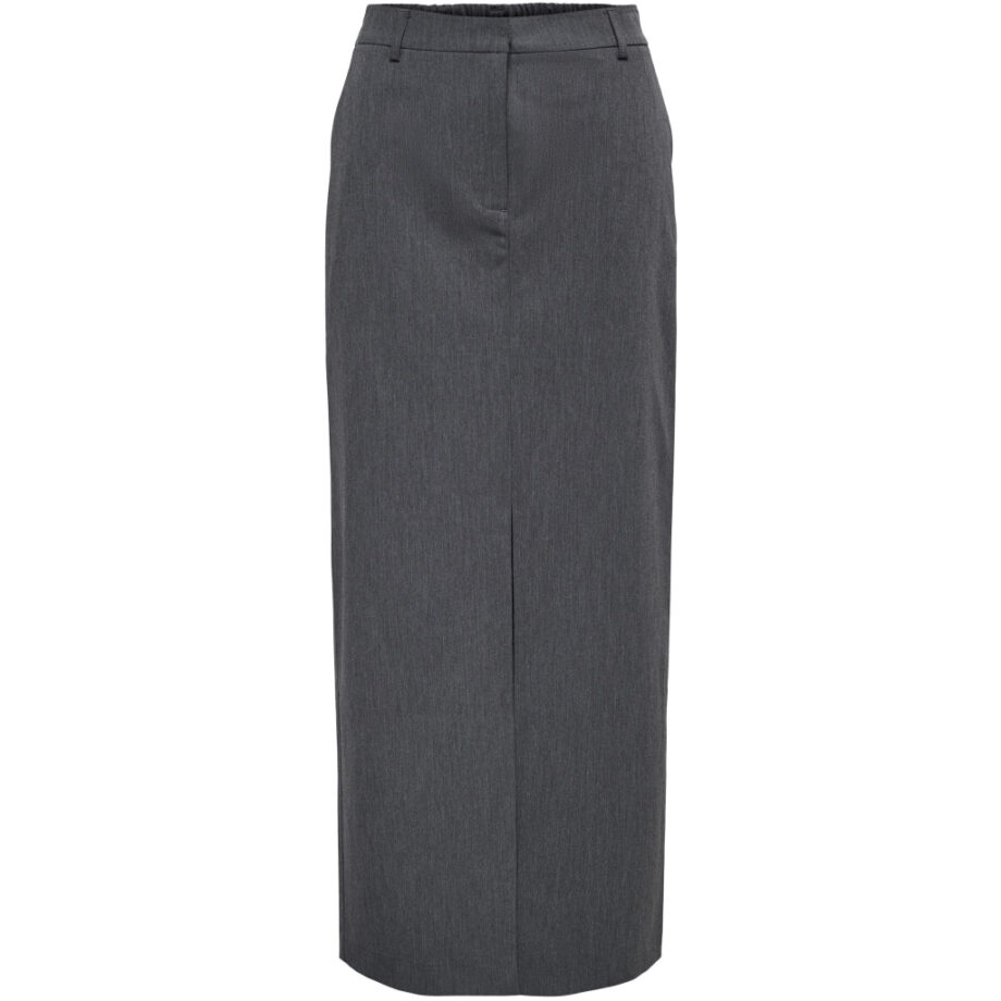 Grå Only Dame Nederdel Onllealys Grey Melange - Only Nederdele  - 5715605109502
