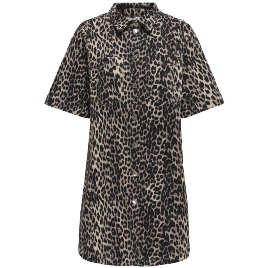 Sort Only Dame Kjole Onlanlie Black Leo - Only Kjoler  - 5715669714681