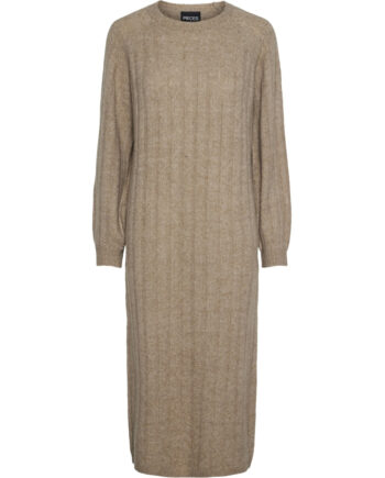 Pieces Dame Kjole Pcmaggy Taupe Gray - Pieces Kjoler  - 5715606557050