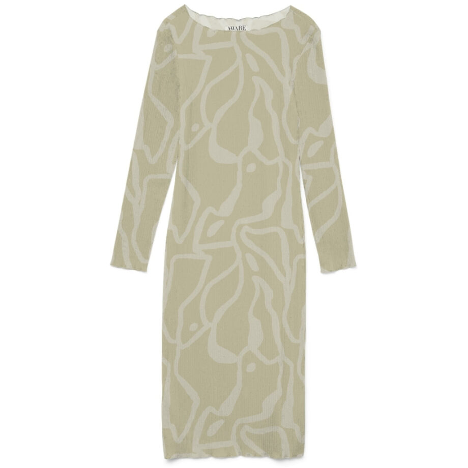 Grøn Vero Moda Dame Kjole Vmjulia Green Haze Sine - Vero Moda Kjoler  - 5715677944063