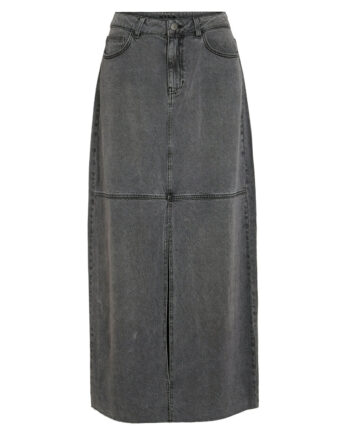 Grå Vila Dame Nederdel Vikiki Medium Grey Denim - Vila Nederdele  - 5715361017523