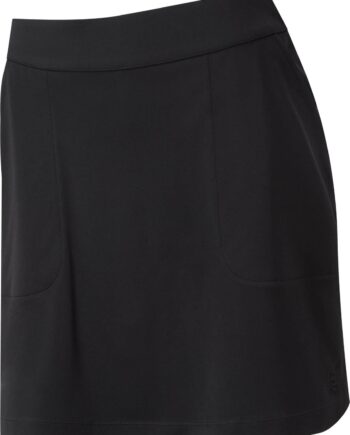 Sort Footjoy Interlock Solid Skort Regular Dame Nederdel Black Str Normal - Footjoy Nederdele  - 0084984901607