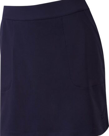 Navy Footjoy Interlock Solid Skort Regular Dame Nederdel Str Normal - Footjoy Nederdele  - 0084984901553