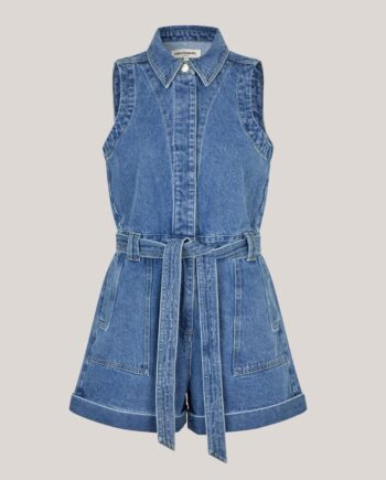 Corall Jumpsuit Cowboy Buksedragt Som Shorts - Lollys Laundry Jeans