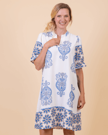 Sky Blue Chacha Dame Kjole - Chacha Kjoler  - 5714470203988