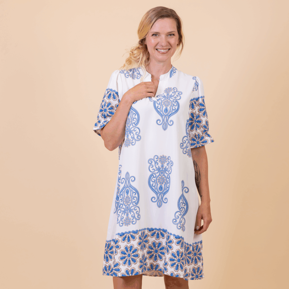 Sky Blue Chacha Dame Kjole - Chacha Kjoler  - 5714470203988