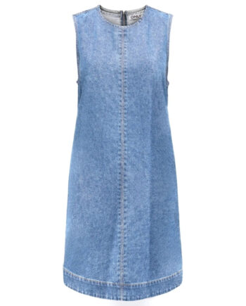 Blå Only Dame Kjole Onldorsi Light Blue Denim - Only Kjoler  - 5715729252306