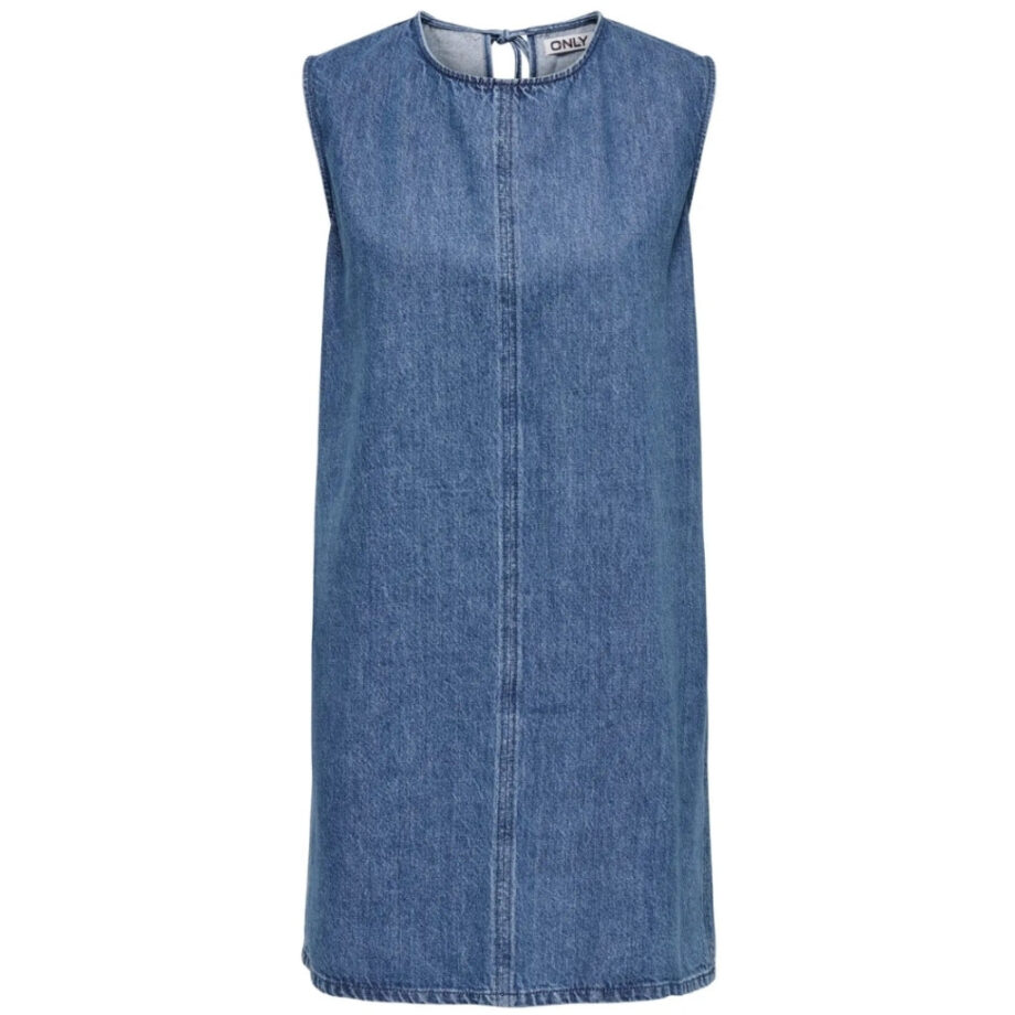 Blå Only Dame Kjole Onlvigga Medium Blue Denim - Only Kjoler  - 5715720317929