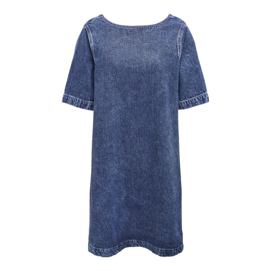 Blå Only Dame Kjole Onlgigi Medium Blue Denim - Only Kjoler  - 5715727451244