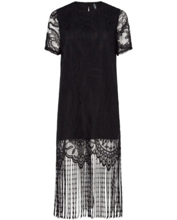 Sort Pieces Dame Kjole Pcmary Black - Pieces Kjoler  - 5715829474561