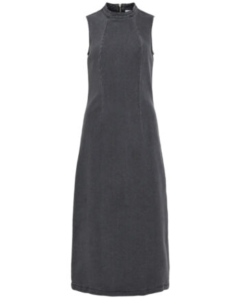 Grå Vila Dame Kjole Vinona Medium Grey Denim - Vila Kjoler  - 5715799696376