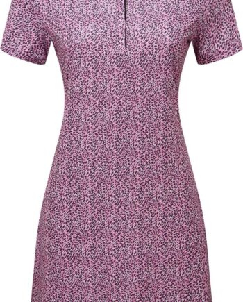 Sort Footjoy Animal Print Dame Kjole White Black Pink Str - Footjoy Kjoler  - 0196665826113