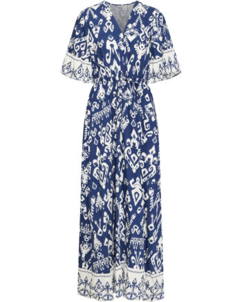 Blå Young Dame Kjole Byjasmina Medieval Blue Eth Mix - B.young Kjoler  - 5715749487528