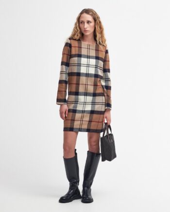 Barbour Kjole Dame Nancy Hessian Tartan - Barbour Kjoler  - 5020985542918