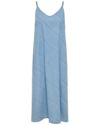 Blå Only Dame Kjole Onldia Light Blue Denim - Only Kjoler  - 5715723679529