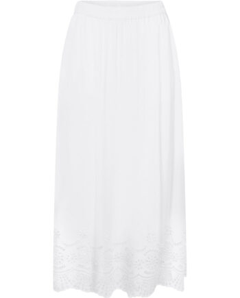 Hvid Only Dame Nederdel Onllou Bright White - Only Nederdele  - 5715520805534