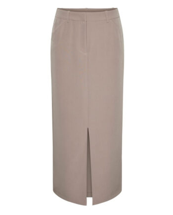 Pieces Dame Nederdel Pcbossy Silver Mink - Pieces Nederdele  - 5715600637819