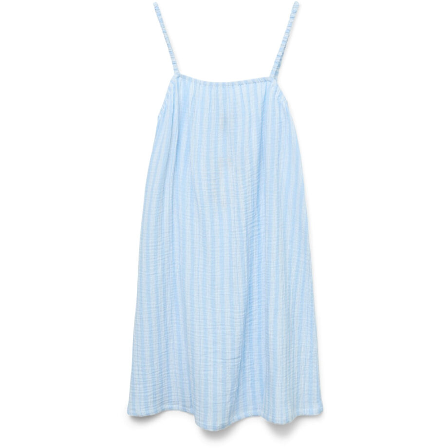Hvid Vero Moda Dame Kjole Vmnanna Airy Blue Snow White - Vero Moda Kjoler  - 5715716924629