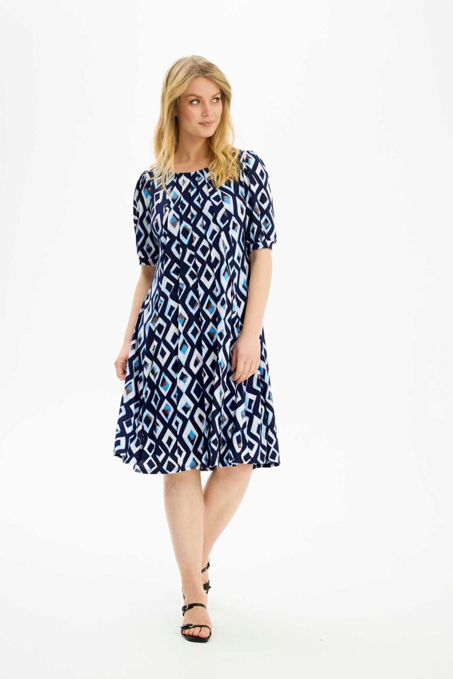 Blå Front Lucette Kjole Farve: Navy Størrelse: Dame - In Front Kjoler  - 5714220387531