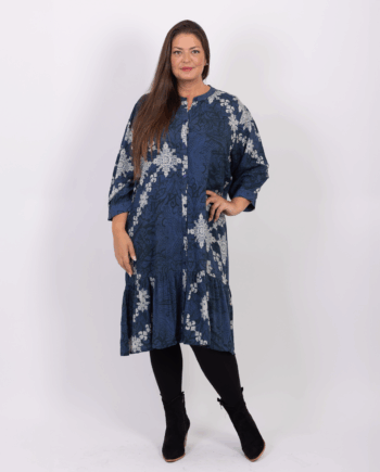 Sort Zbyz Dame Tunika Plus Size Navy - Zbyz Kjoler  - 5714470198253