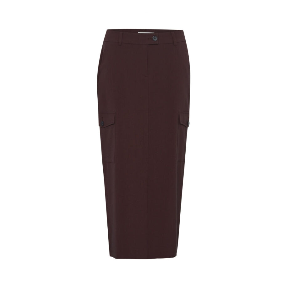 Young Dame Nederdel Bydanta Hot Chocolate Melange - B.young Nederdele  - 5715572968140