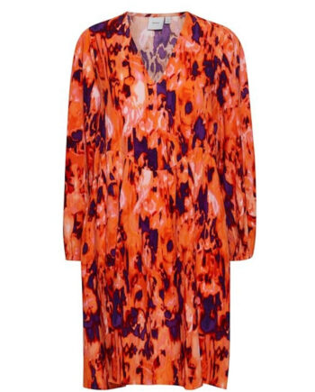 Ichi Dame Kjole Ihkalova Koi Multi Print - Ichi Kjoler