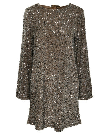 Pieces Dame Kjole Pckam Morel Silver Sequins - Pieces Kjoler  - 5715614322879