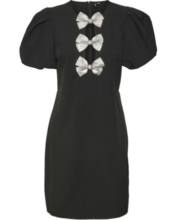 Sort Vero Moda Dame Kjole Vmellison Black - Vero Moda Kjoler  - 5715614568567
