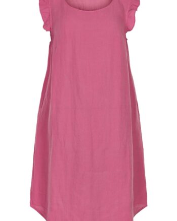 Pink Front Lino Kjole Farve: Størrelse: Dame - In Front Kjoler  - 5714220232879