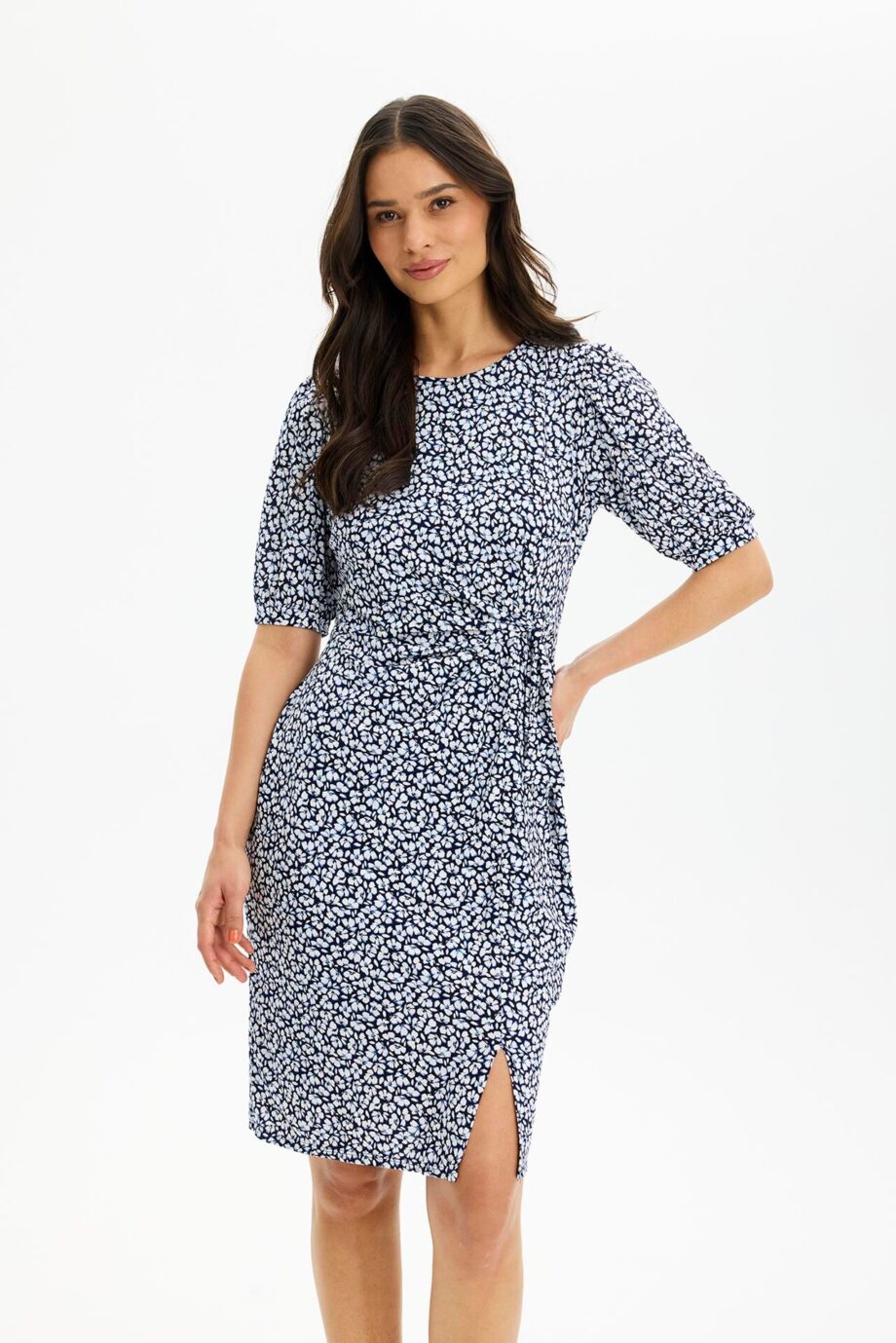 Blå Front Rosy Kjole Farve: Navy Størrelse: Dame - In Front Kjoler  - 5714220386978