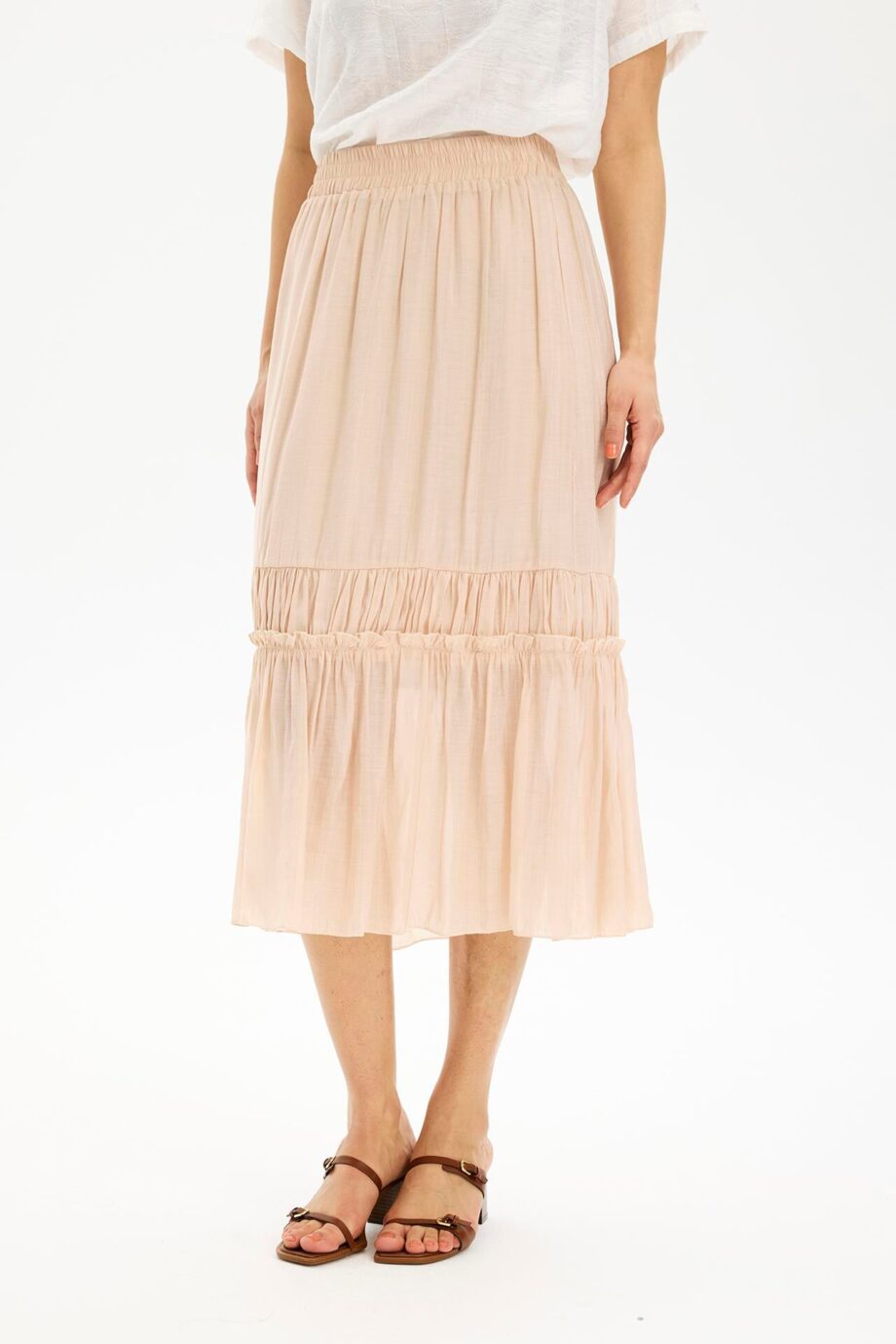 Sand Front Fallon Nederdel Farve: Størrelse: Dame - In Front Nederdele  - 5714220383472
