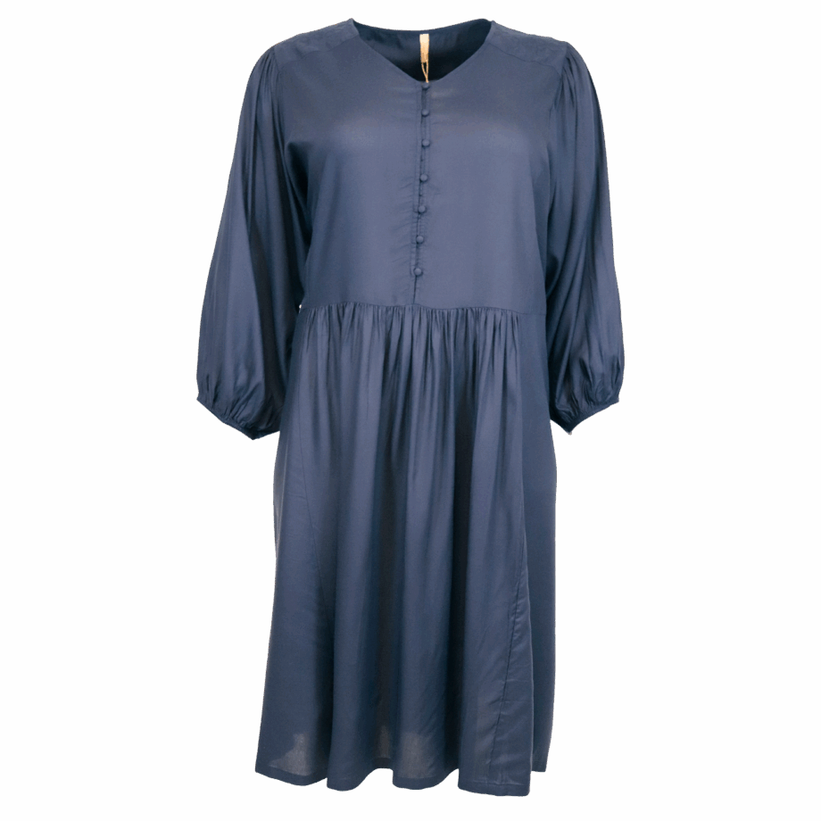 Navy Cassiopeia Sivanna Dame Kjole Plus Size - Cassiopeia Kjoler